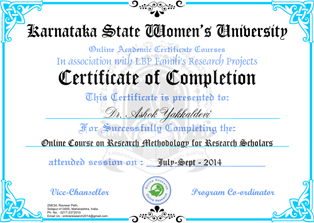 Certificate Sample